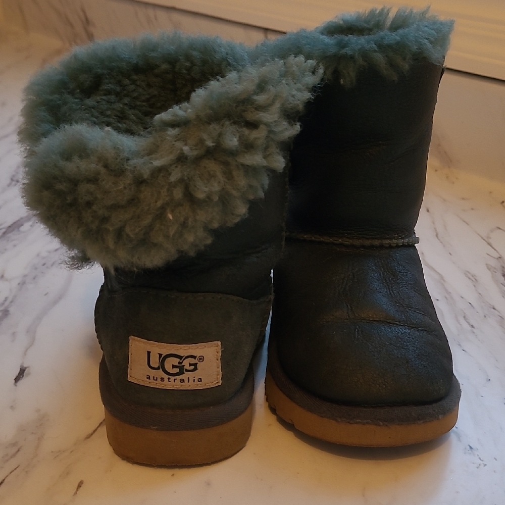 UGG Dark Green Shearling Boots
